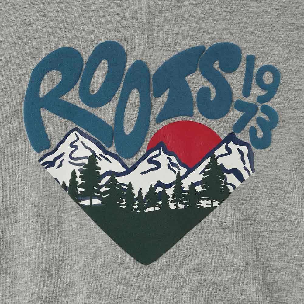 RS代購 Roots全新正品優惠 Roots童裝-經典小木屋系列 心型文字風景長袖T恤 滿額即贈購物袋-細節圖3