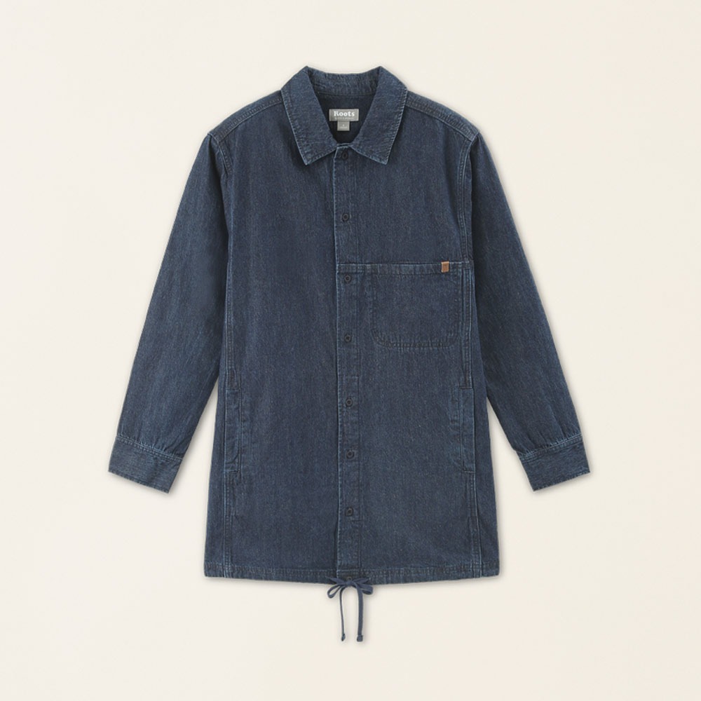 RS代購 Roots專櫃全新正品優 Roots女裝- 雪爾帕內裡單寧外套 滿額贈送袋子-細節圖7