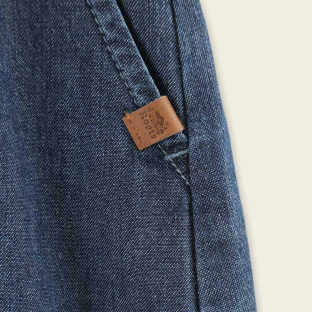 RS代購 Roots專櫃全新正品優惠Roots女裝-高腰彈性單寧長裙 滿額贈送袋子-細節圖4