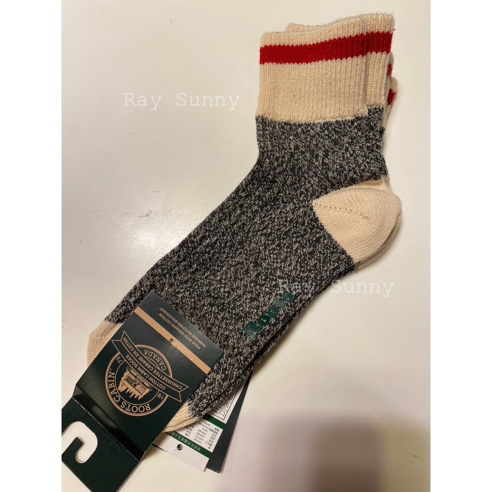 RS代購 Roots專櫃全新正品優惠Roots配件-經典小木屋系列 經典元素舒適踝襪 滿額贈送袋子-細節圖3