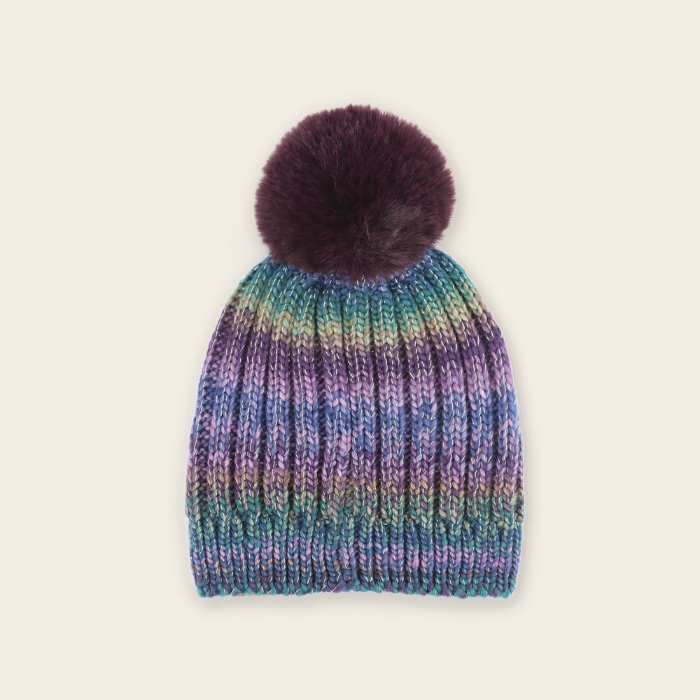 RS代購 Roots專櫃全新正品優惠Roots小童-金蔥海狸系列 繽紛毛球毛帽 滿額贈送袋子-細節圖2