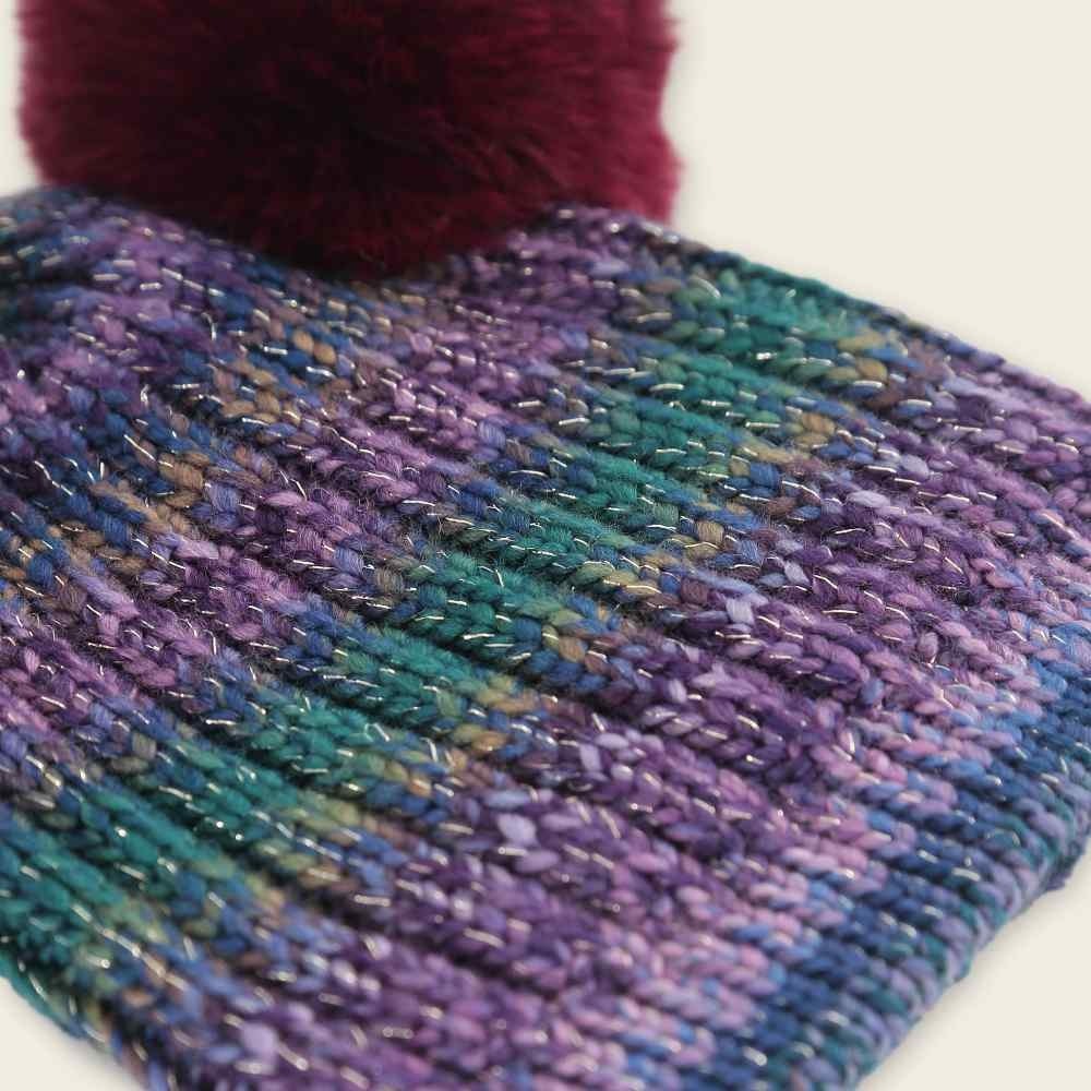 RS代購 Roots專櫃全新正品優惠Roots小童-金蔥海狸系列 繽紛雙毛球毛帽 滿額贈送袋子-細節圖3