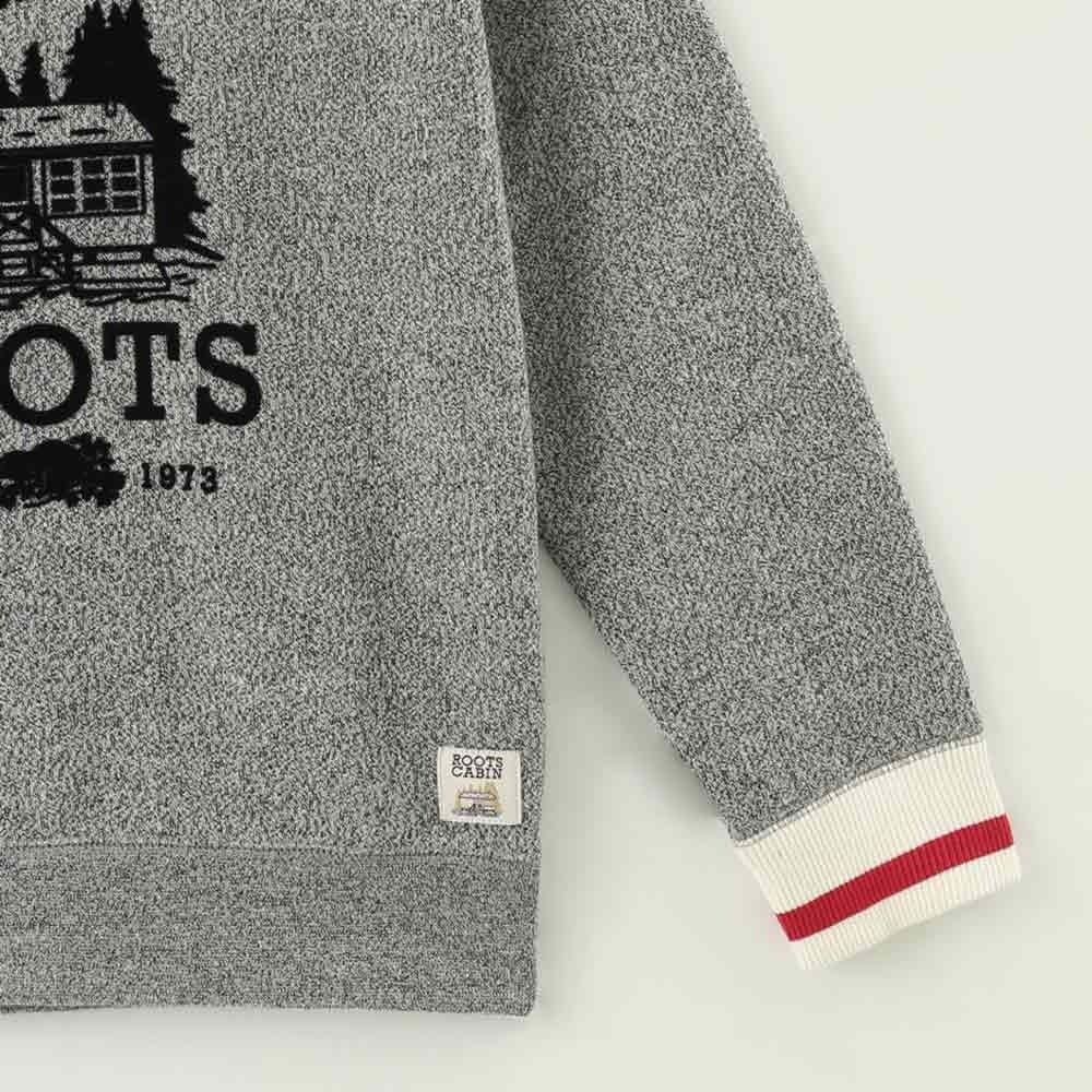 RS代購 Roots全新正品優惠 Roots童裝-經典小木屋系列 經典LOGO大學T 滿額贈購物袋-細節圖7