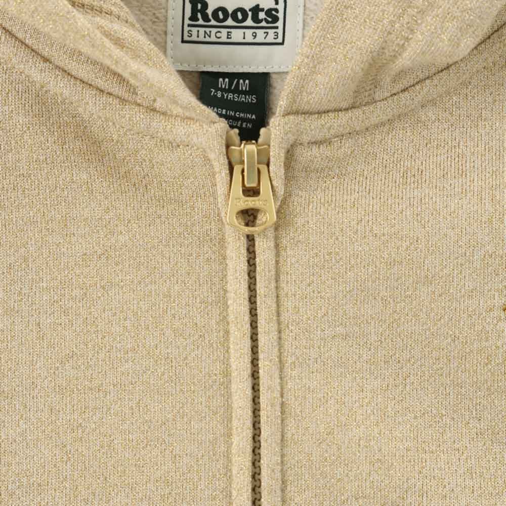 RS代購 Roots全新正品優惠 Roots童裝-#Roots50系列 璀璨金連帽外套 滿額贈購物袋-細節圖3