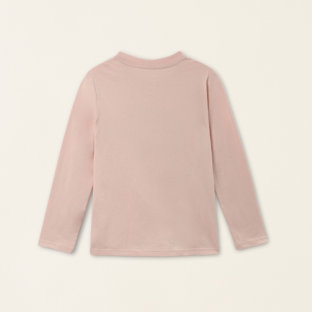 RS代購 Roots全新正品優惠 Roots大童-金蔥海狸系列 漸層海狸有機棉長袖T恤 滿額贈購物袋-細節圖2