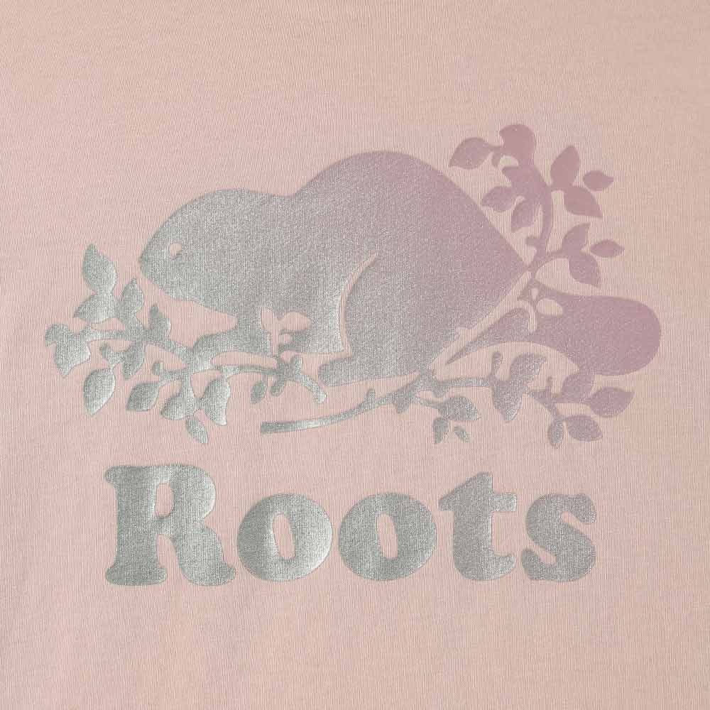 RS代購 Roots全新正品優惠 Roots大童-金蔥海狸系列 漸層海狸有機棉長袖T恤 滿額贈購物袋-細節圖4