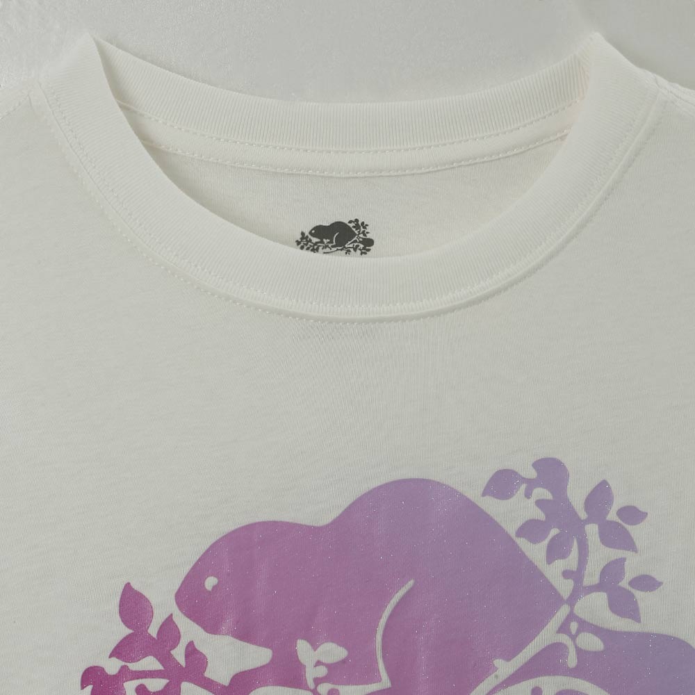 RS代購 Roots全新正品優惠 Roots大童-金蔥海狸系列 漸層海狸有機棉長袖T恤 滿額贈購物袋-細節圖7