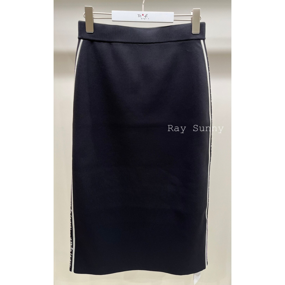 RS代購 - Agnes b全新正品優惠 To be 女裝- 側邊logo鉛筆裙-細節圖2