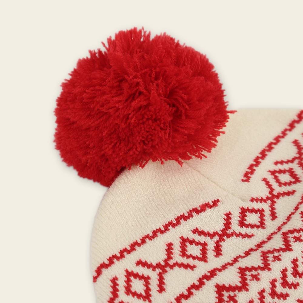 RS代購 Roots專櫃全新正品優惠Roots大童-率性生活系列 -費爾島花紋針織毛帽 滿額贈購物袋-細節圖3