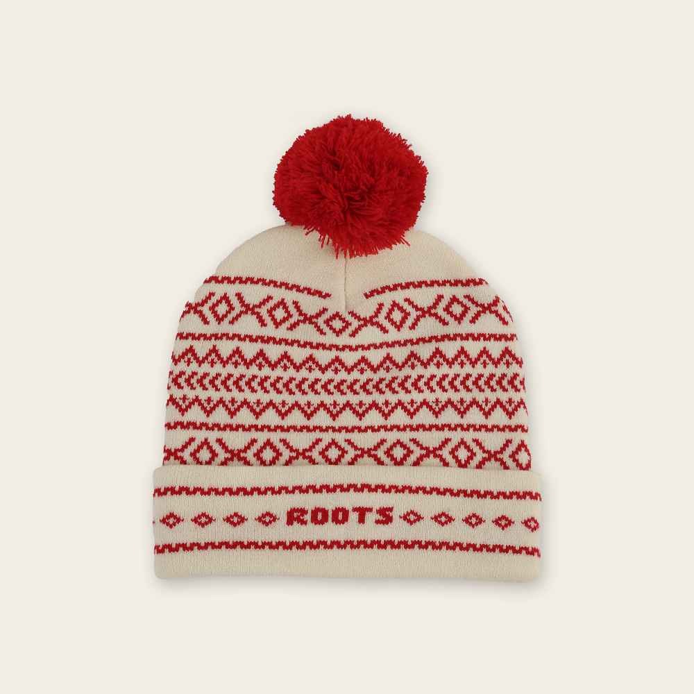 RS代購 Roots專櫃全新正品優惠Roots大童-率性生活系列 -費爾島花紋針織毛帽 滿額贈購物袋-細節圖5