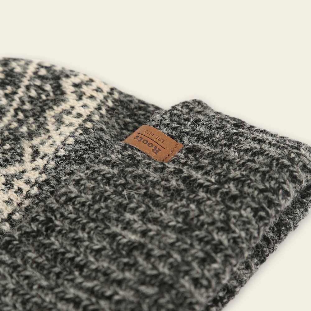 RS代購 Roots專櫃全新正品優惠Roots配件-率性生活系列 費爾島花紋毛帽 滿額贈購物袋-細節圖3