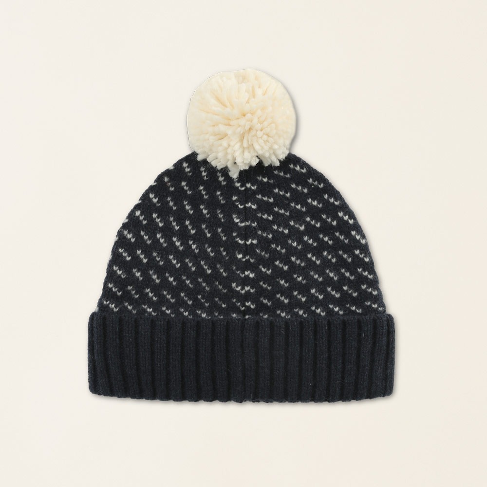 RS代購 Roots專櫃全新正品優惠Roots配件-率性生活系列 雪花球球毛帽 滿額贈購物袋-細節圖2