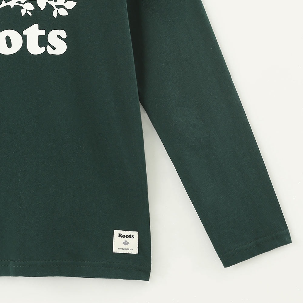 RS代購 Roots全新正品優惠 Roots童裝-絕對經典系列 海狸LOGO有機棉長袖上衣 滿額贈品牌購物袋-細節圖5