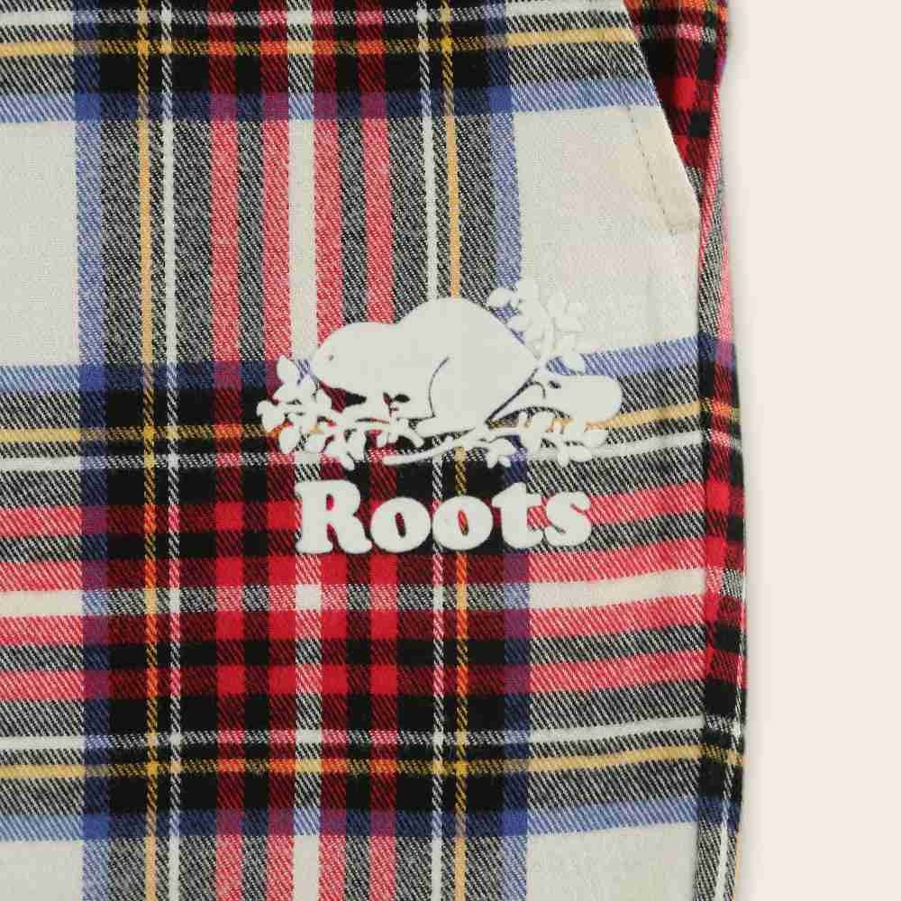 RS代購 Roots全新正品優惠 Roots女裝-線條格紋長褲 滿額即贈購物袋-細節圖4