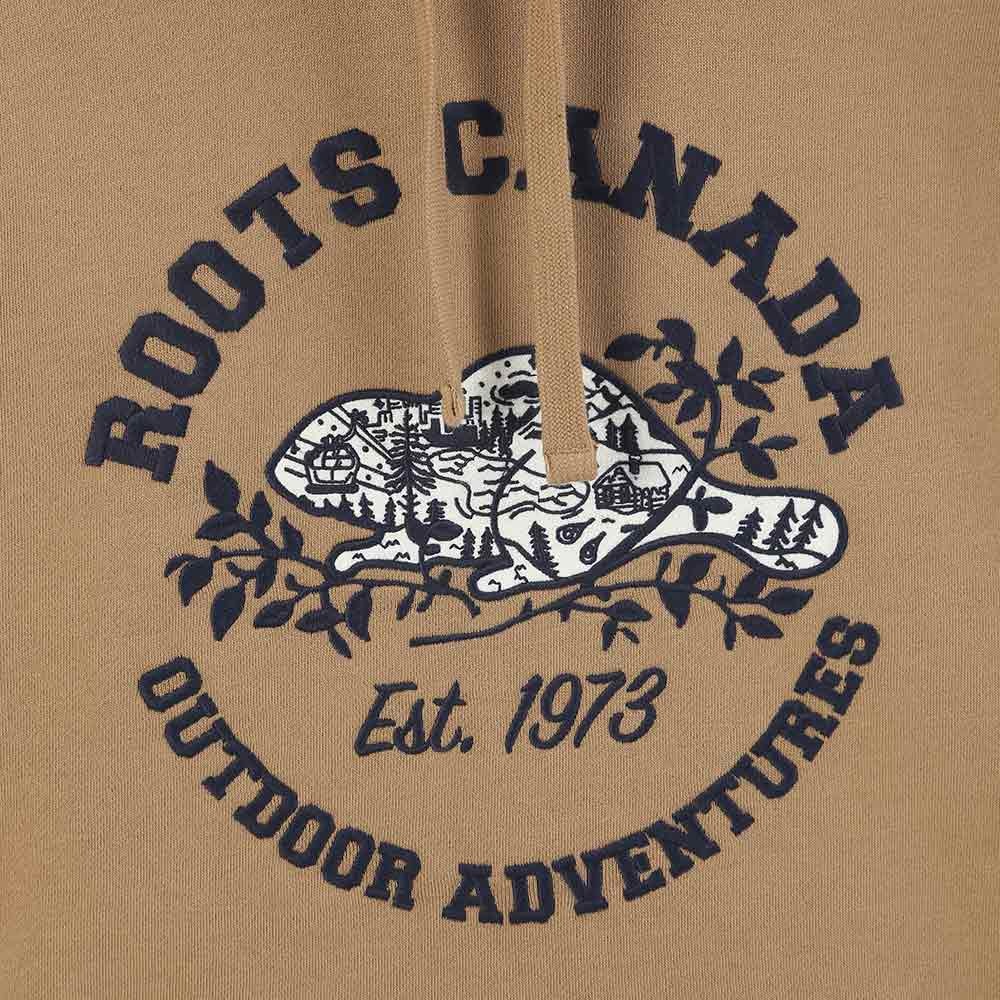 RS代購 Roots全新正品優惠 Roots男裝-戶外探險家系列 有機棉刷毛連帽上衣 滿額即贈購物袋-細節圖3