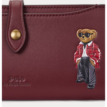 RS代購 POLO專櫃全新正品 Polo Ralph Lauren 包款- Polo熊皮革按扣式皮夾 包裝皆與專櫃相符-細節圖5