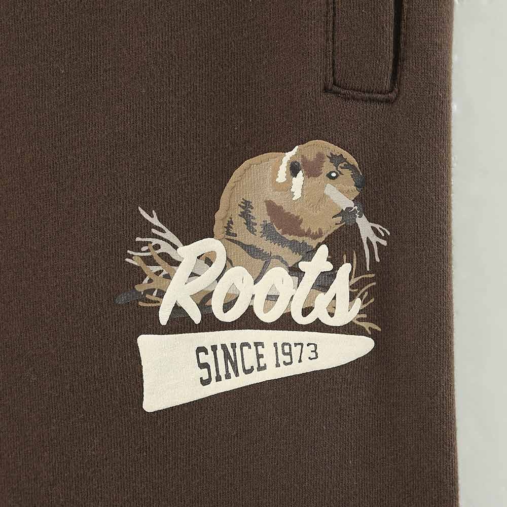 RS代購 Roots全新正品優惠 Roots男裝-經典傳承系列 動物LOGO毛圈布長褲 滿額即贈購物袋-細節圖4