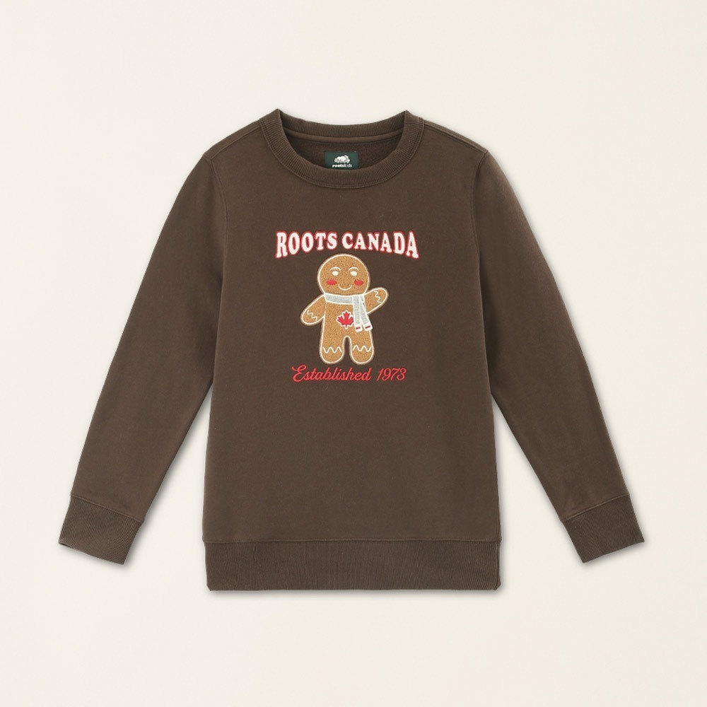 RS代購 Roots全新正品優惠 Roots童裝-經典傳承系列 雪尼爾圓領上衣 滿額贈品牌購物袋-細節圖3