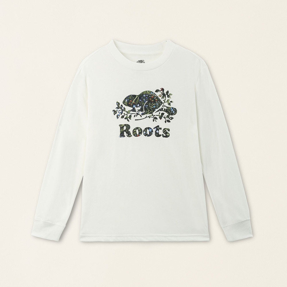 RS代購 Roots全新正品優惠 Roots童裝-復刻海狸系列 LOGO有機棉長袖上衣 滿額贈購物袋-細節圖2