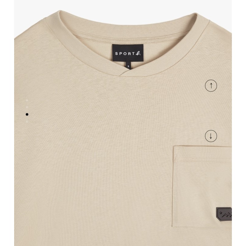 RS代購 - Sport b 全新正品優惠 Sport b.男款-門市新品 口袋 短袖T恤 附贈品牌袋子-細節圖5