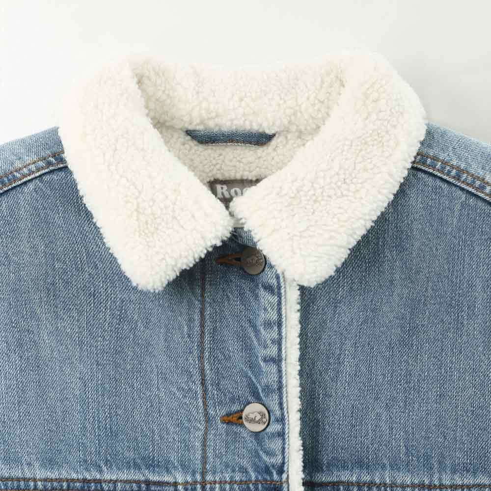 RS代購 Roots全新正品優惠 Roots女裝-雪爾帕單寧外套 滿額贈購物袋-細節圖5