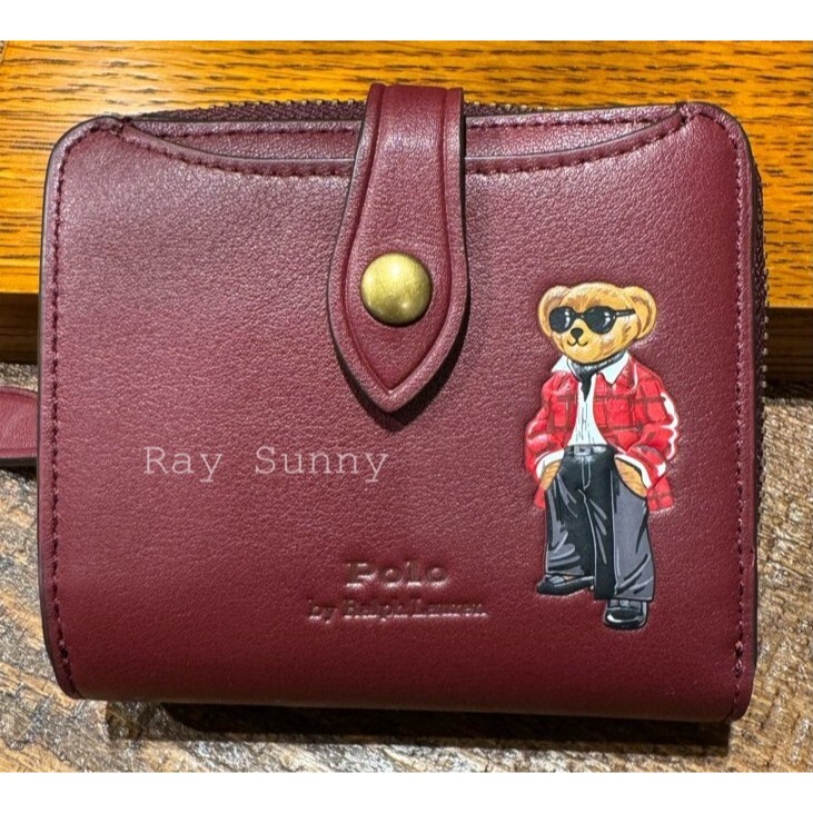 RS代購 POLO專櫃全新正品Polo Ralph Lauren 配件- Polo 熊小巧皮夾 包裝皆與專櫃相符-細節圖2