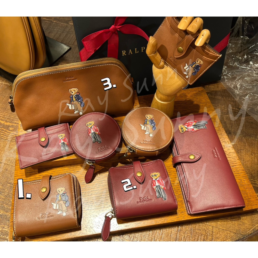 RS代購 POLO專櫃全新正品Polo Ralph Lauren 配件- Polo 熊小巧皮夾 包裝皆與專櫃相符-細節圖3