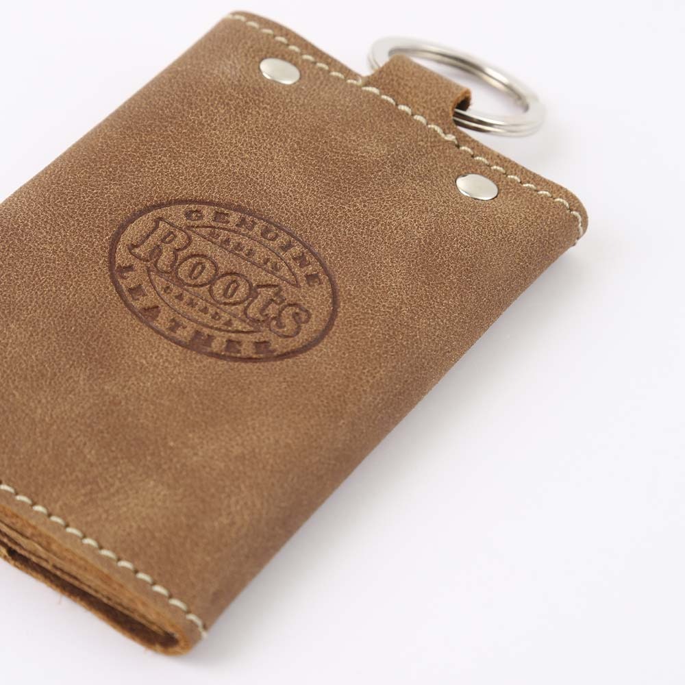 RS代購 Roots全新正品優惠 Roots配件-Roots皮革鑰匙包 滿額贈購物袋-細節圖4