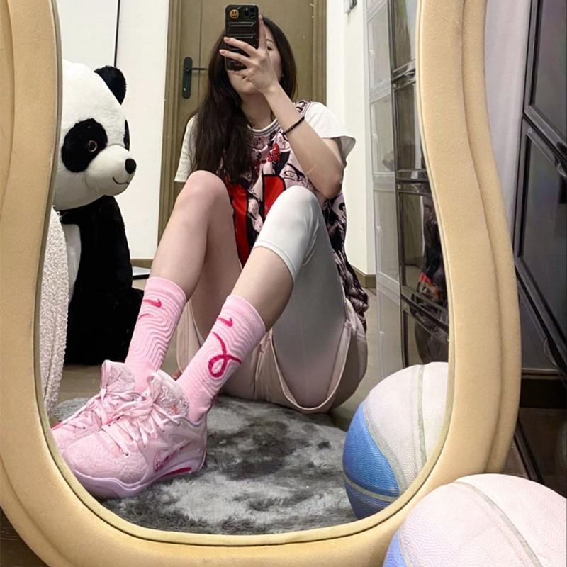 Nike 籃球鞋 KD15 EP 男鞋 女鞋 杜蘭特15代 灰白 粉色 黑白 KD15 XDR 耐吉 實戰 戰靴 運動鞋-細節圖2