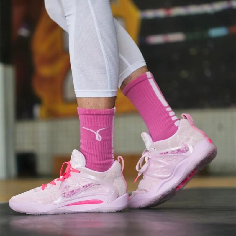 Nike 籃球鞋 KD15 EP 男鞋 女鞋 杜蘭特15代 灰白 粉色 黑白 KD15 XDR 耐吉 實戰 戰靴 運動鞋-細節圖3