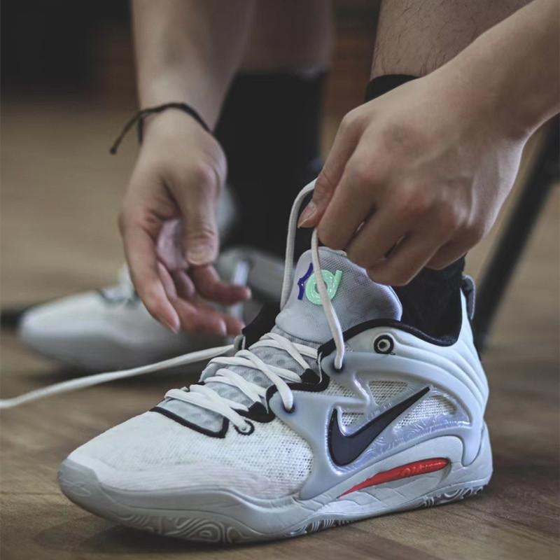 Nike 籃球鞋 KD15 EP 男鞋 女鞋 杜蘭特15代 灰白 粉色 黑白 KD15 XDR 耐吉 實戰 戰靴 運動鞋-細節圖6