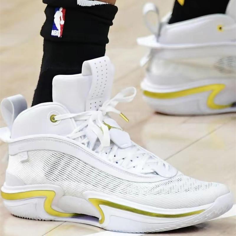 Air Jordan XXXVI PF 男鞋 女鞋 塔圖姆 東契奇 白金榮耀 米白 紫外線 aj36 耐磨 實戰 籃球鞋-細節圖6