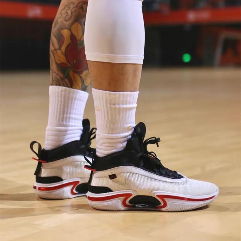 Air Jordan XXXVI PF 男鞋 女鞋 塔圖姆 東契奇 白金榮耀 米白 紫外線 aj36 耐磨 實戰 籃球鞋-細節圖9
