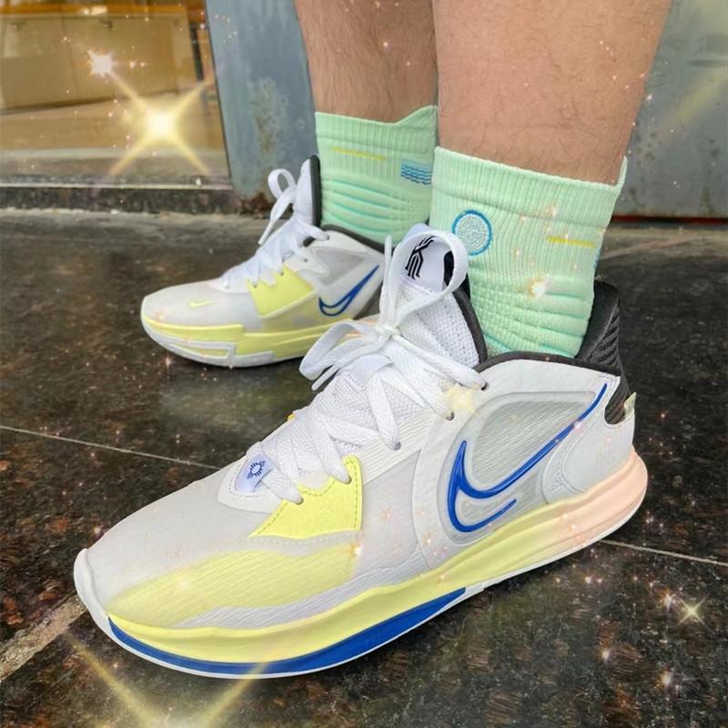 Nike 籃球鞋 Kyrie Low 5 EP 男鞋 白藍黃 粉綠 灰白 耐吉 厄文 5 女鞋 低筒 實戰籃球鞋 運動鞋-細節圖2