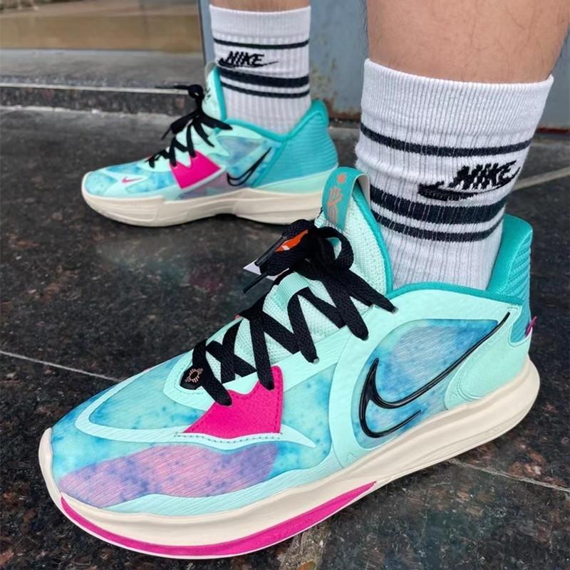 Nike 籃球鞋 Kyrie Low 5 EP 男鞋 白藍黃 粉綠 灰白 耐吉 厄文 5 女鞋 低筒 實戰籃球鞋 運動鞋-細節圖3