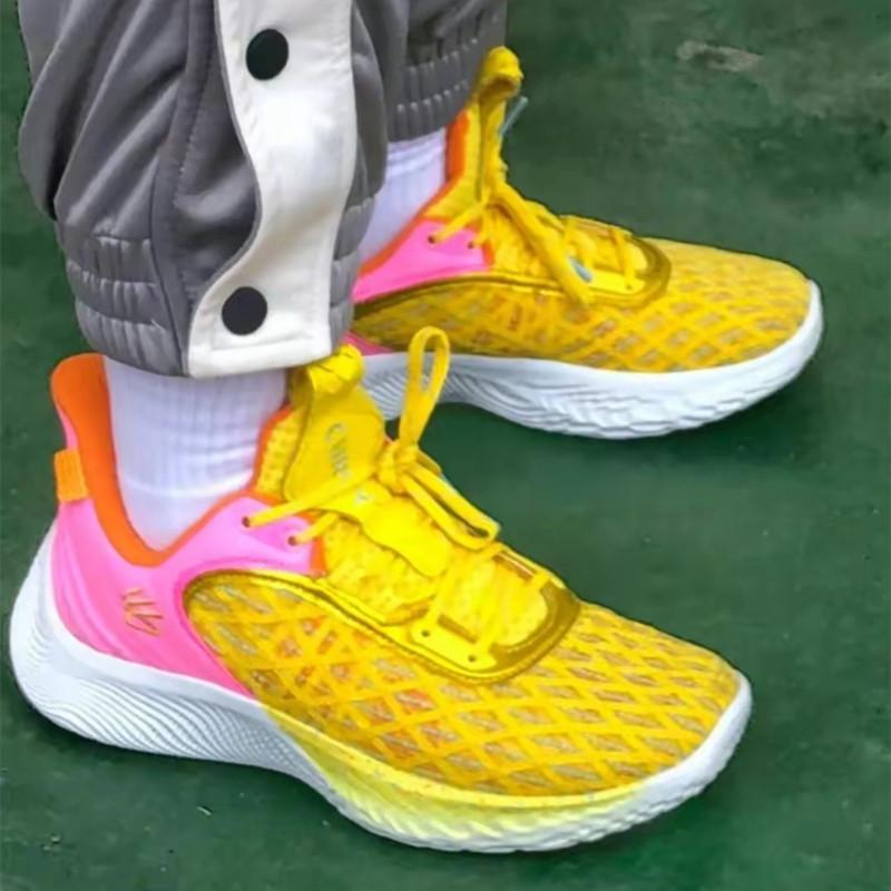 Under Armour Curry 9 男鞋 女鞋 安德瑪 柯瑞9代 藍粉 黑彩 芝麻街 檸檬黃 實戰 籃球鞋 運動鞋-細節圖5