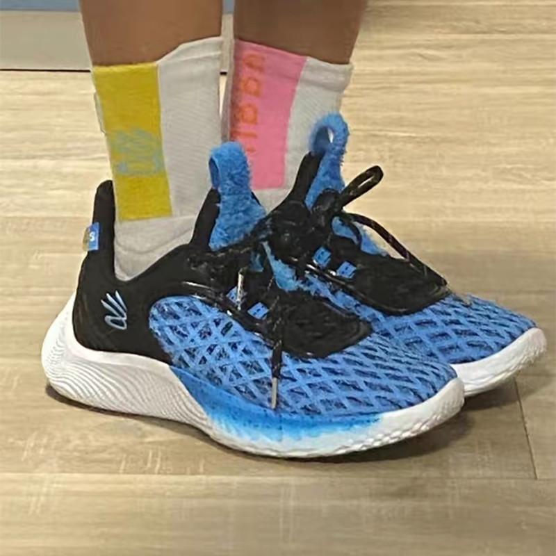 Under Armour Curry 9 男鞋 女鞋 安德瑪 柯瑞9代 藍粉 黑彩 芝麻街 檸檬黃 實戰 籃球鞋 運動鞋-細節圖6