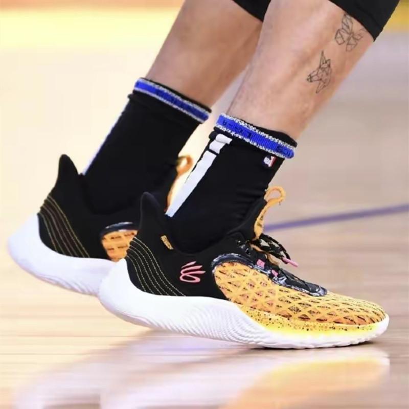 Under Armour Curry 9 男鞋 女鞋 安德瑪 柯瑞9代 藍粉 黑彩 芝麻街 檸檬黃 實戰 籃球鞋 運動鞋-細節圖7