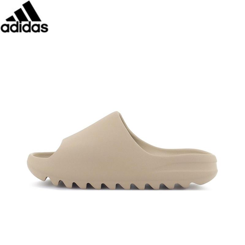 Аdidаs ORIGINALS Yeezy Slide 拖鞋 潮流 黑色 褐色 米棕色 綠色 橙色 男女段 情侶 涼鞋-細節圖2