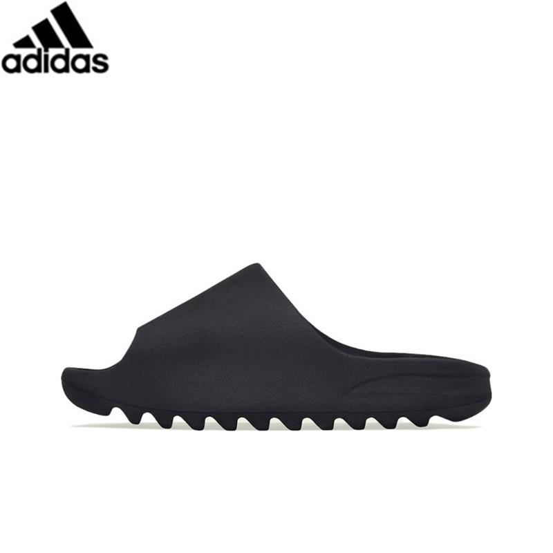 Аdidаs ORIGINALS Yeezy Slide 拖鞋 潮流 黑色 褐色 米棕色 綠色 橙色 男女段 情侶 涼鞋-細節圖4