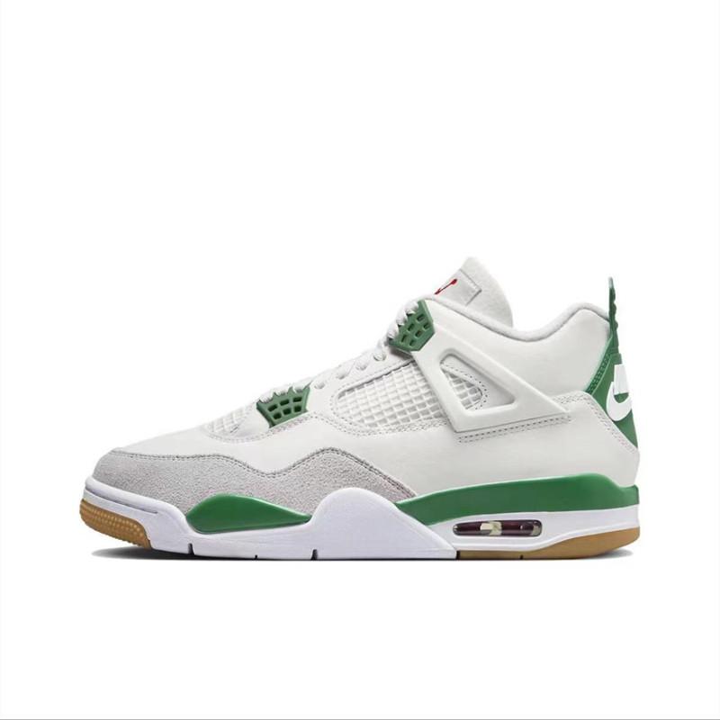 AIR JORDAN 4 RETRO ＂OIL GREEN＂ 男鞋 女鞋 白綠 黑黃 灰兔子 AJ4 籃球鞋 休閒運動鞋-細節圖7
