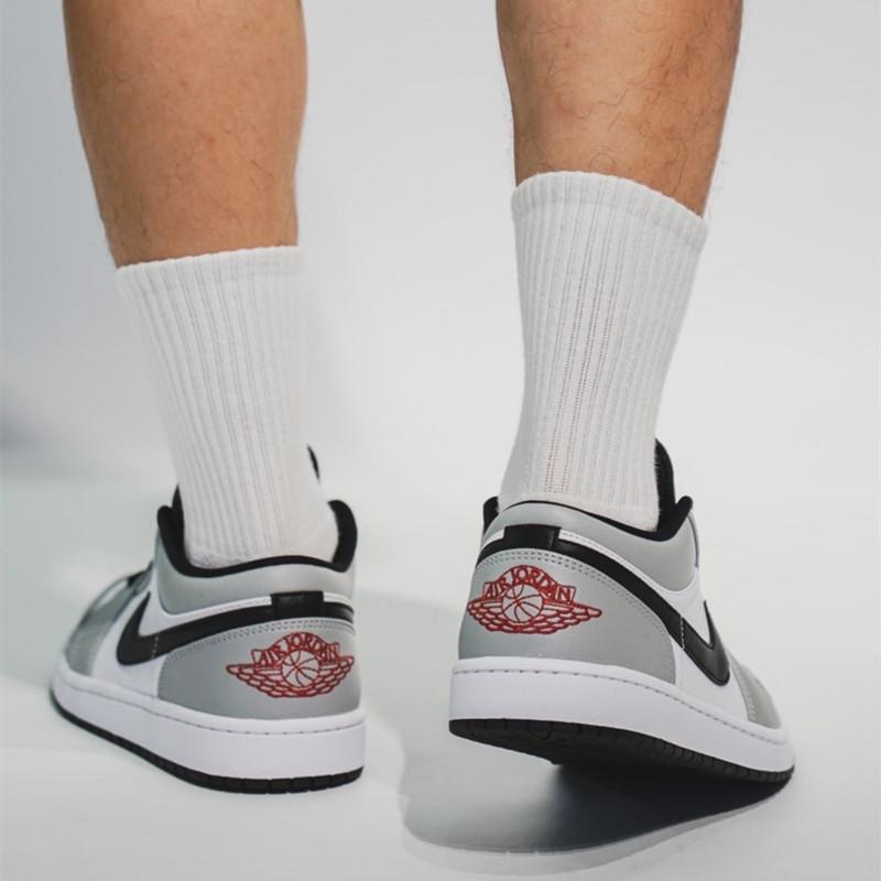 Air Jordan 1 Mid SE 男鞋 女鞋 灰白 黑紅 Jordan 1 Low 低筒 aj1 中筒 休閒運動鞋-細節圖3