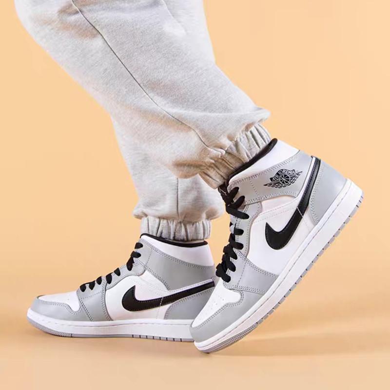 Air Jordan 1 Mid SE 男鞋 女鞋 灰白 黑紅 Jordan 1 Low 低筒 aj1 中筒 休閒運動鞋-細節圖5