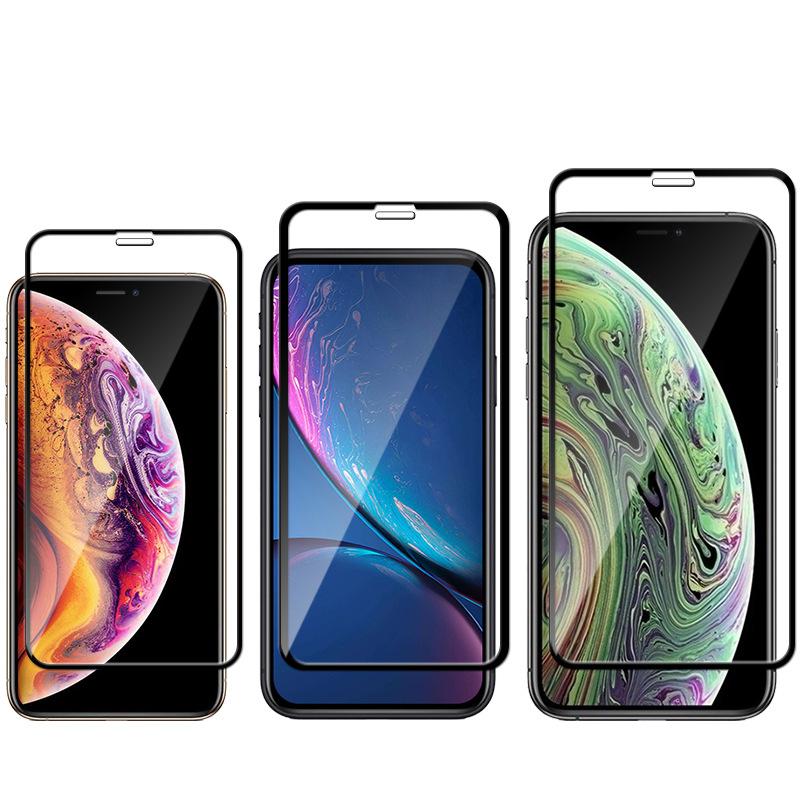 GOR滿版玻璃貼5D玻璃保護貼 鋼化膜 藍光 適用iPhone11 Pro Max iPhone 11 xr Xs-細節圖2