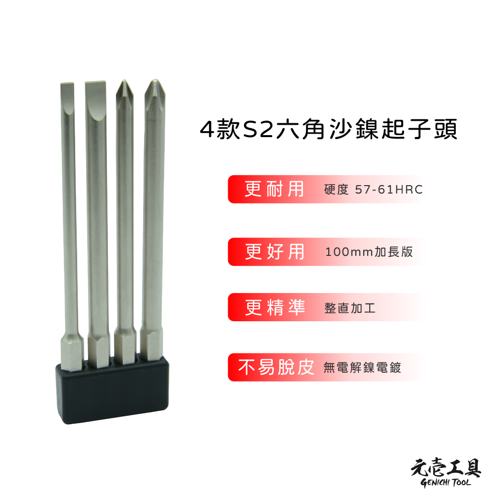 【元壹工具】電動起子組  附4款六角起子頭 GES-01-細節圖3