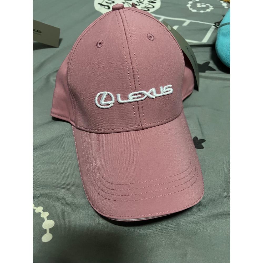 Lexus 凌志 撞色帽子（粉/白） 全新-細節圖2