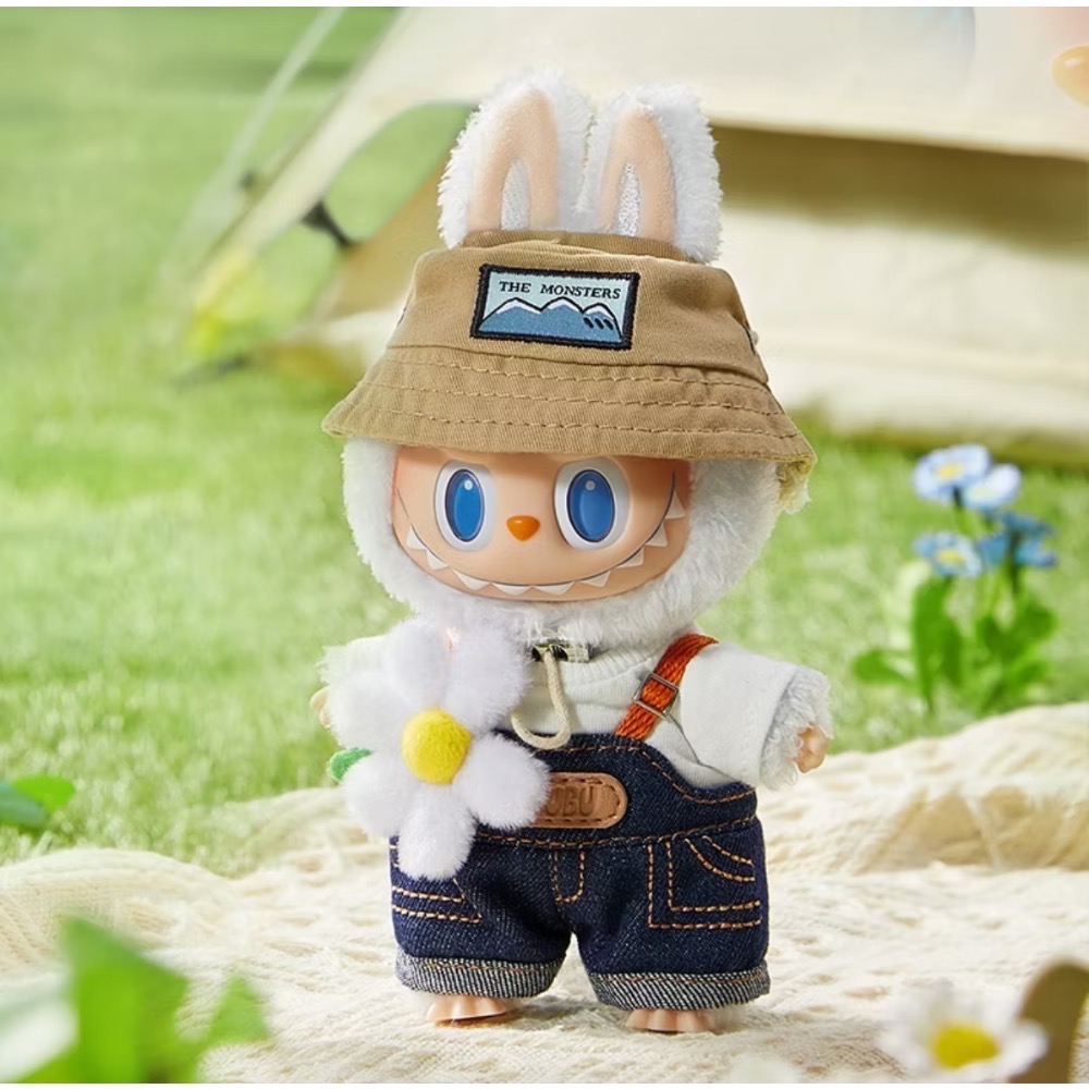 POP MART 泡泡瑪特 THE MONSTERS 春天野在家系列 - 搪膠毛絨公仔掛件  LABUBU 小春-細節圖5