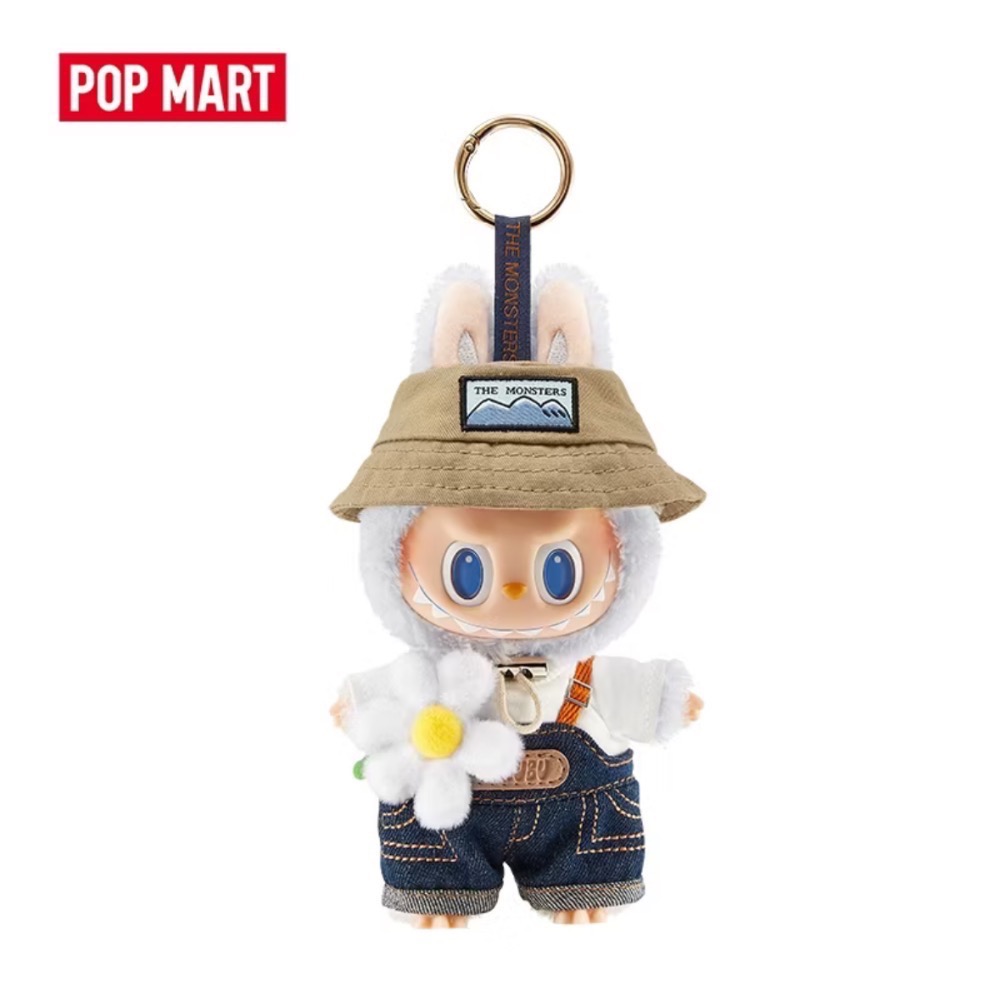 POP MART 泡泡瑪特 THE MONSTERS 春天野在家系列 - 搪膠毛絨公仔掛件  LABUBU 小春-細節圖8
