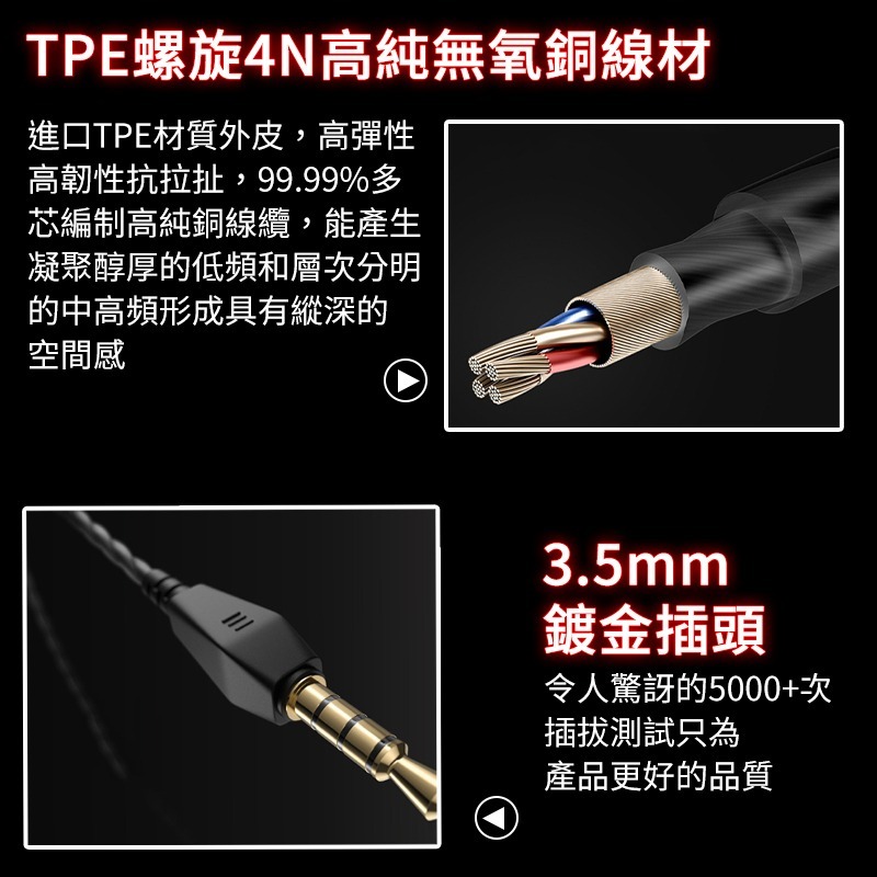 QKZ AK6 入耳式耳機 動圈耳機 運動 有線耳機 重低音耳機 通用3.5mm 運動耳機 HiFi耳機 帶麥克風-細節圖7