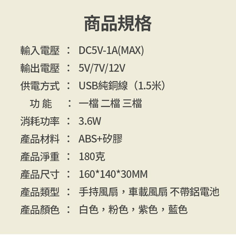 車載風扇 USB風扇 車載後座風扇 小風扇 車扇 電扇 電子扇 桌面風扇 車用風扇 車用商品 車內風扇 方形風扇 車用-細節圖9